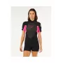 Rip Curl Omega Back Zip springsuit - čierna/ružová - dámske - veľkosť S