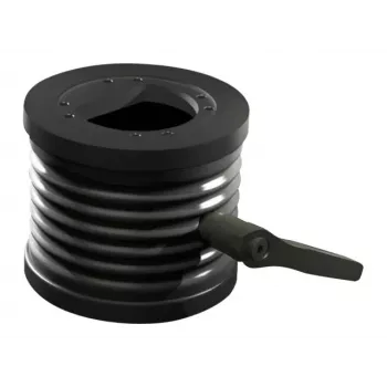 Rittal CP adaptér náklonu ±45° pre pripojenie nosného ramena Ø 130 mm, hliníkový odliatok, grafitová sivý RAL 7024 6206.420