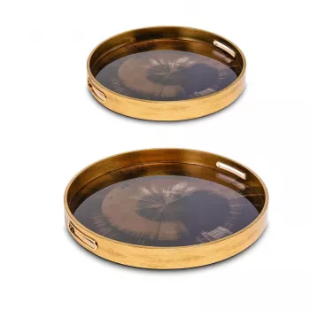 Rituali Domestici Galateo sada 2 okrúhle podnosy Irises