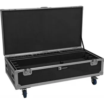 ROADINGER Flightcase pre 8x AKKU IP Pixel Tube 360° PRO CRMX s nabíjacou funkciou a kolieskami