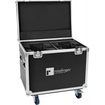 ROADINGER Flightcase pre 2x EUROLITE DMH-190 Moving Heads s kolieskami čierna