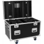 ROADINGER flightcase pre 4x LED IP TMH-H420 Wash moving head s kolieskami