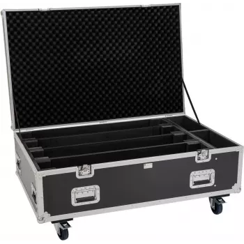 ROADINGER Flightcase PRO 4x LED BAR-8 SWING s kolieskami čierny max. 50 kg