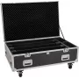 ROADINGER Flightcase PRO 4x LED BAR-8 SWING s kolieskami čierny max. 50 kg