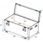 ROADINGER Universal Tour Case 120 cm s kolieskami Professional 30126413