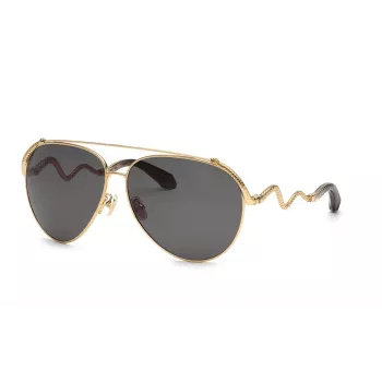 Roberto Cavalli SRC090M650300 Dámske slnečné okuliare - Acetátový rám, UV400 ochrana, 65mm sklo