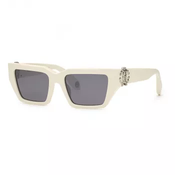 Roberto Cavalli slnečné okuliare SRC016M55847X unisex obdĺžnikové čierna/sivá 55/19/135 mm