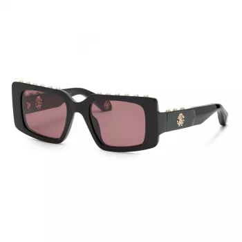 Roberto Cavalli dámske slnečné okuliare Cat-Eye SRC039S 51 mm zlatá obruba hnedé gradientové sklá SRC039S51700Y