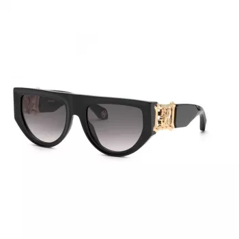 Roberto Cavalli dámske slnečné okuliare Cat-Eye SRC063-560700 hnedá havana gradientová 56 mm