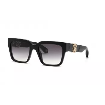 Roberto Cavalli dámske slnečné okuliare SRC040M540700 54 mm Butterfly Square čierna sivá gradientová UV400