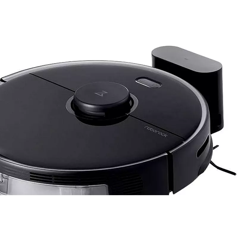 Roborock S5 Max vysávací robot - bez vrecka - čierny - okrúhly - 0,46 L - koberec - tvrdá podlaha