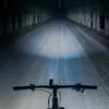 ROCKBROS predné svetlo na bicykel 260 lm s káblom USB-C na USB-A - čierne