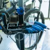ROCKBROS MP-02 mini ručná pumpa 100 PSI hliníková zliatina držiak na rám čierna
