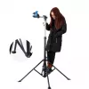 ROCKBROS MP-02 mini ručná pumpa 100 PSI hliníková zliatina držiak na rám čierna