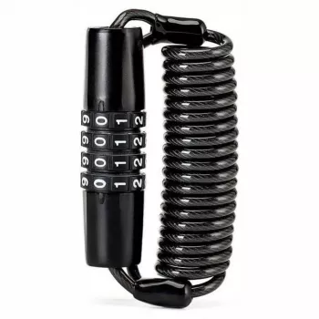 ROCKBROS T609 zámok na bicykel s 1,5 m káblom na číselný kód - čierny