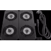 Rockstable 19-palcový Chladiaci prvok – Ventilátorová zásuvka – zabudovaný ventilátor – Oceľ – Čierna – 1 kus – 2,92 kg (RS19-FT68)