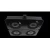 Rockstable 19-palcový Chladiaci prvok – Ventilátorová zásuvka – zabudovaný ventilátor – Oceľ – Čierna – 1 kus – 2,92 kg (RS19-FT68)
