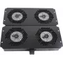 Rockstable 19-palcový Chladiaci prvok – Ventilátorová zásuvka – zabudovaný ventilátor – Oceľ – Čierna – 1 kus – 2,92 kg (RS19-FT68)
