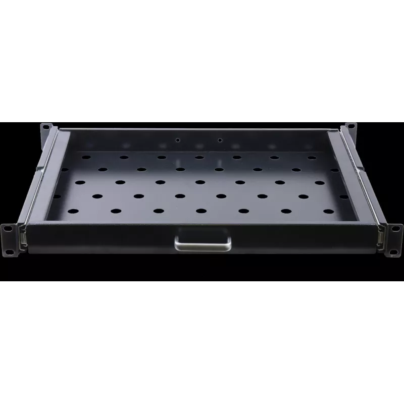 Rockstable 1U 19 palcová výsuvná polica - polica - SPCC oceľ - čierna - 1 kus - 3,45 kg (RS19-UH66)