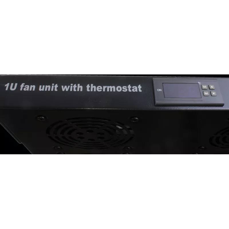 Rockstable 1U 19-palcová Vetracia jednotka do racku - Chladiaci ventilátor - Zabudovaný axiálny ventilátor - 440 m³/h - Oceľ - Čierna - 1 kus (RS19-FT1U4TM)