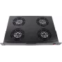 Rockstable 1U 19-palcová Vetracia jednotka do racku - Chladiaci ventilátor - Zabudovaný axiálny ventilátor - 440 m³/h - Oceľ - Čierna - 1 kus (RS19-FT1U4TM)