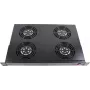 Rockstable 1U 19-palcový Vetrací prvok - Ventilátor - Zabudovaný ventilátor - 440 m³/h - Oceľ - Čierna - 1 kus (RS19-FT1U4)