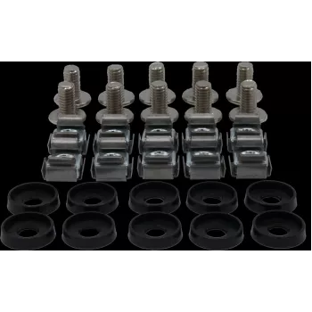 Rockstable M6 Phillips sada skrutiek - rackmontáž - strieborná - 10 ks (RS19-M611)