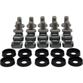 Rockstable M6 Phillips sada skrutiek - rackmontáž - strieborná - 10 ks (RS19-M611)
