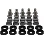 Rockstable M6 Phillips sada skrutiek - rackmontáž - strieborná - 10 ks (RS19-M611)