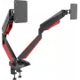 Rockstable RS-MM009 držiak herného monitora pre 2 monitory - svorka / priechodka - 16 kg - 15 inch - 32 inch - 100 x 100 mm - čierna - červená