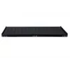 Rockstable RS19-FH612 1U racková polica - čierna - oceľ - nosnosť 60 kg - oválne perforovaná