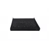 Rockstable RS19-FH612 1U racková polica - čierna - oceľ - nosnosť 60 kg - oválne perforovaná