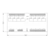 ROGER XM-8DR-BRD I/O expanzný modul, 8 vstupov, 8 reléových výstupov, RS485