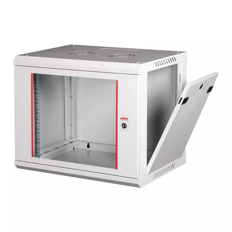 ROLINE 19-palcová nástenná skriňa Basic Plus 9U, 600x450 mm (ŠxH), sivá