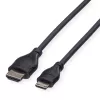 Kábel ROLINE HDMI High Speed s Ethernetom, HDMI typ A samec na Mini HDMI samec, 2 m, 11.04.5580