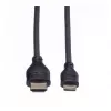Kábel ROLINE HDMI High Speed s Ethernetom, HDMI typ A samec na Mini HDMI samec, 2 m, 11.04.5580
