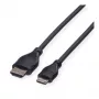 Kábel ROLINE HDMI High Speed s Ethernetom, HDMI typ A samec na Mini HDMI samec, 2 m, 11.04.5580