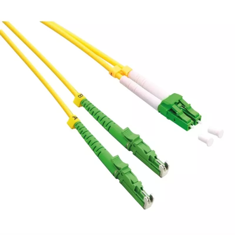 ROLINE OS2 Single-Mode Duplex optický patch kábel, LSH/APC na LC/APC, 9/125µm, LSOH, žltá, 2m