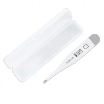 Rossmax TG 100 digitálny teplomer s alarmom horúčky, orálny, rektálny, axilárny, vodotesná sonda, LCD displej, vyvolanie pamäte, prepínateľný medzi Celziem a Fahrenheitom
