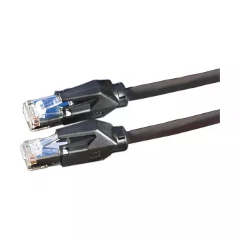 Rotronic-Secomp Dätwyler Cat.6 Class E S/FTP CU 7702 Flex LSOH Hirose TM21 patch kábel, 3 m, čierny