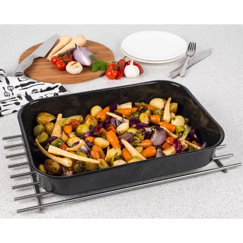 Russell Hobbs CW114311 VIT Enamel 42cm hlboký pekáč - čierny