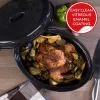 Russell Hobbs CW114911EU smaltovaný 36cm samozavlažovací pekáč s pokrievkou, čierny