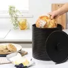 Russell Hobbs RH03269EU7 chlebník s rebrovaným vzorom, čierny