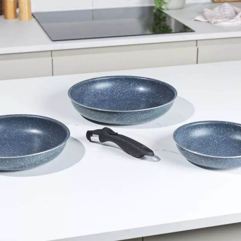 Russell Hobbs RH03293EU7 Nightfall Stone 4-dielna súprava panvíc Smart Clip