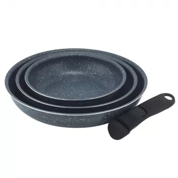 Russell Hobbs RH03293EU7 Nightfall Stone 4-dielna súprava panvíc Smart Clip