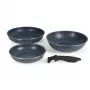 Russell Hobbs RH03296 Nightfall Stone 4-dielna súprava panvíc Smart Clip