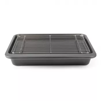 Russell Hobbs RH03903 Stacking 7-dielna sada na pečenie, uhlíková oceľ, nepriľnavá, charcoal grey