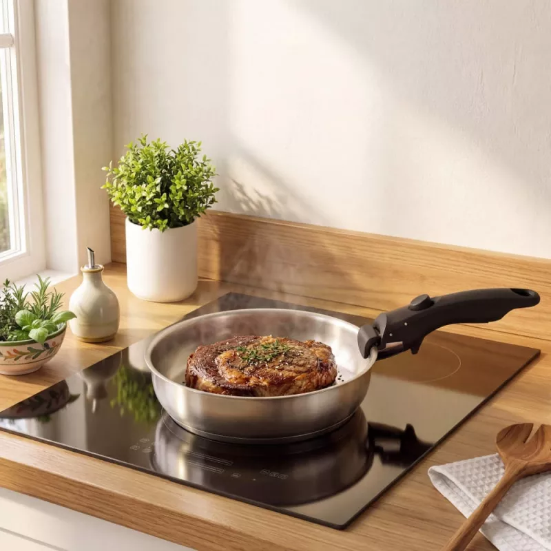 Russell Hobbs RH04033 nerezová 4-dielna sada panvíc Smart Clip