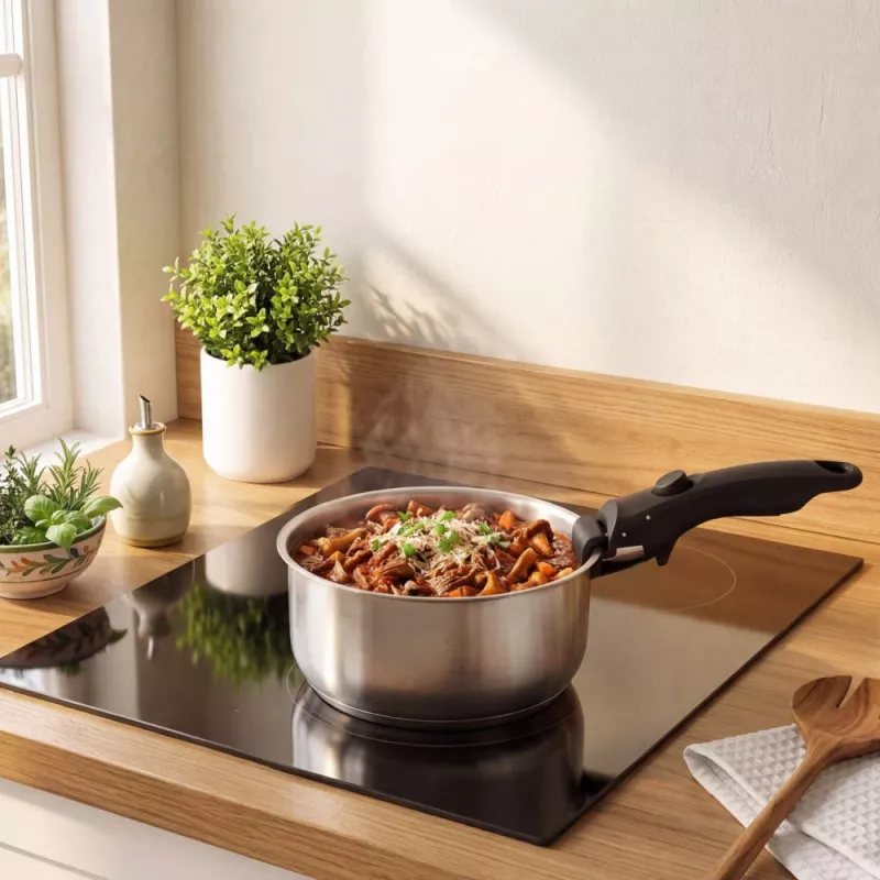Russell Hobbs RH04034 nehrdzavejúca oceľ 4-dielna súprava hrncov Smart Clip