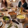 Russell Hobbs RH04034 nehrdzavejúca oceľ 4-dielna súprava hrncov Smart Clip